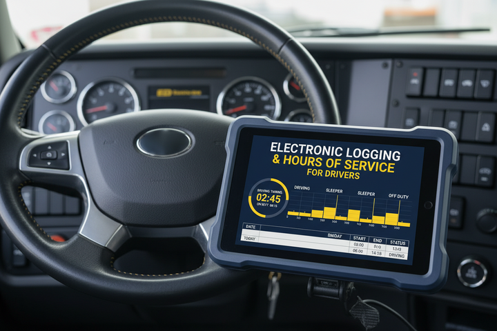 Automotive Computer Log Electronic Logging and Hours of Service for Drivers – Compliance Solutions